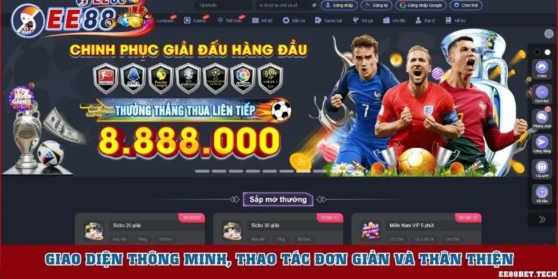Giao diện thông minh, thao tác đơn giản và thân thiện