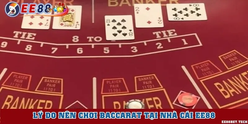 Lý do nên chơi baccarat tại nhà cái EE88