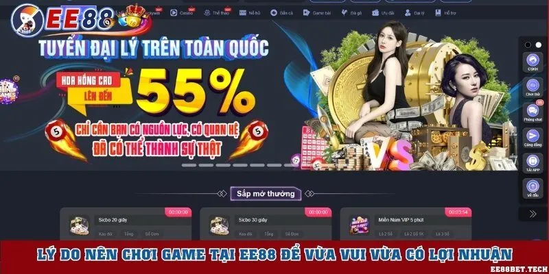 Lý do nên chơi game tại EE88 để vừa vui vừa có lợi nhuận